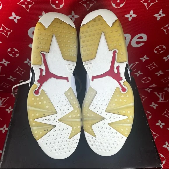 SOLD!! gently used Jordan 6 retro carmine size 14 - Picture 7 of 10